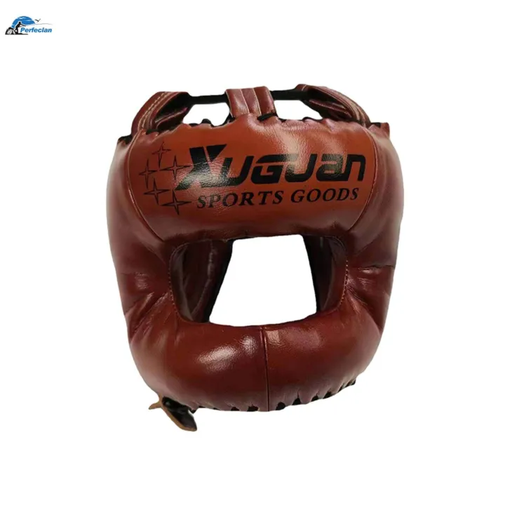 Boxing%20Headgear%20Full%20Coverage%20Kickboxing%20Head%20Gear%20for%20Sparring%20Grappling%20L%20Brown%20-%20Image%203