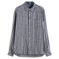 Trendy Black & White Check Long Sleeve Casual Shirt - Shirt.