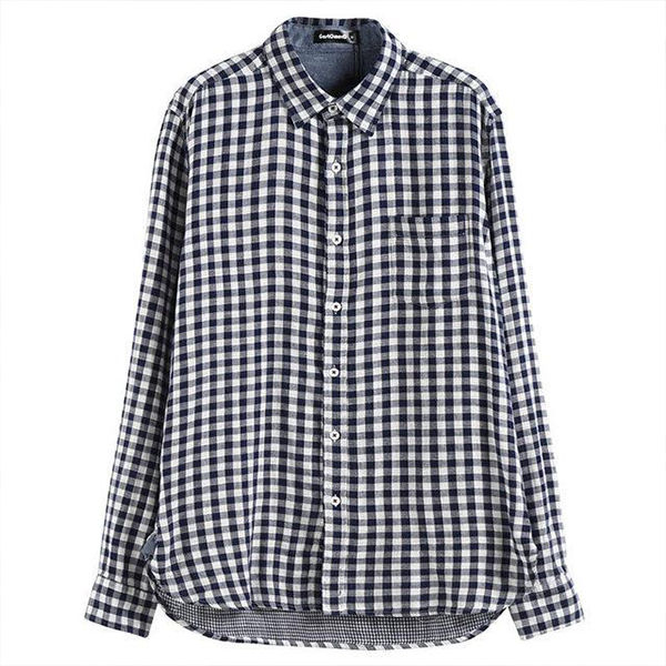 Trendy%20Black%20&%20White%20Check%20Long%20Sleeve%20Casual%20Shirt%20-%20Shirt%20-%20Image%205