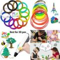3d Printing Pen Filament Refills Multicolor- 3D Filament 1Roll 1.75mm Diameter and 5m Length Refills- 3D Art Pen Filament PLA Multi Color 1.75mm Refills. 