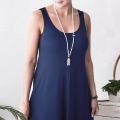 Superb Indispensable -Quality And Durablity -Women Maxi style Round Neck Sleeveless Maxi Plus Size Women's Dresses- Innovative. 
