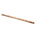Combo of Scal G-12.5 Bamboo Flute and Flute Bag - Wooden.
