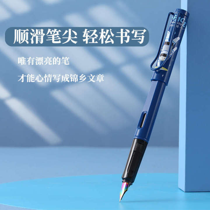 12%20boxed%20elementary%20school%20pens%20with%20built-in%20ink%20absorber,%20anime%20cartoon%20design,%20children's%20dual-purpose%20iridium%20fountain%20pen%20-%20Image%204