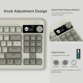 M87 PRO Retro Grey OLED Display Knob 75% TKL Tri-Mode Wireless Mechanical Keyboard Hot Swap Gamer Keyboard RGB Backlit for Win.