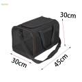 Cat Carrier Bag Outdoor Kitten Carrier Shoulder Bag Pet Travel Bag 45x30x30cm for Dogs and Black.
