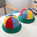 Propeller Multicolor Bucket Hat Kids Wide Brim Fisherman Hat Girls Boys Summer Autumn Panama Sun Hat Outdoor Beach Fishing Cap.
