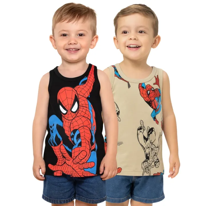 Baby%20Boys%20Cute%20Summer%20Spider%20Man%20Printed%20Cotton%20Tank%20Top%20From%20Levin%20-%20Image%203