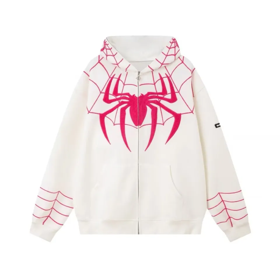 mens spider man zipper hoodie