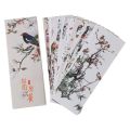 30pcs Different European Scenes Vintage Planet Flowers Birds Bookmarks Set Paper Page Notes Label Message Card Book Marker.