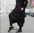 Low Crotch Pants Men Avant-garde Exaggerated Personality Tide Men Korean Version Non-mainstream Of Feet Ninja Trousers 2021 New. 