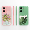 Case For Vivo Y03 4G Fun Panda Full Coverage Bumper Soft Liquid Silicone Funda For Vivo Y 03 Model V2332 Phone Back Covers Coque. 