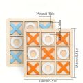 1pc Xo Tic Tac Toe Children Board Game Parent-child Interactive Logic Thinking Fun Game Children Puzzle Toys Gaming Gift.