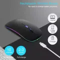 Rechargeable Wireless Optical Mouse, Wireless Computer Gamer 2.4GHz Mouse. 