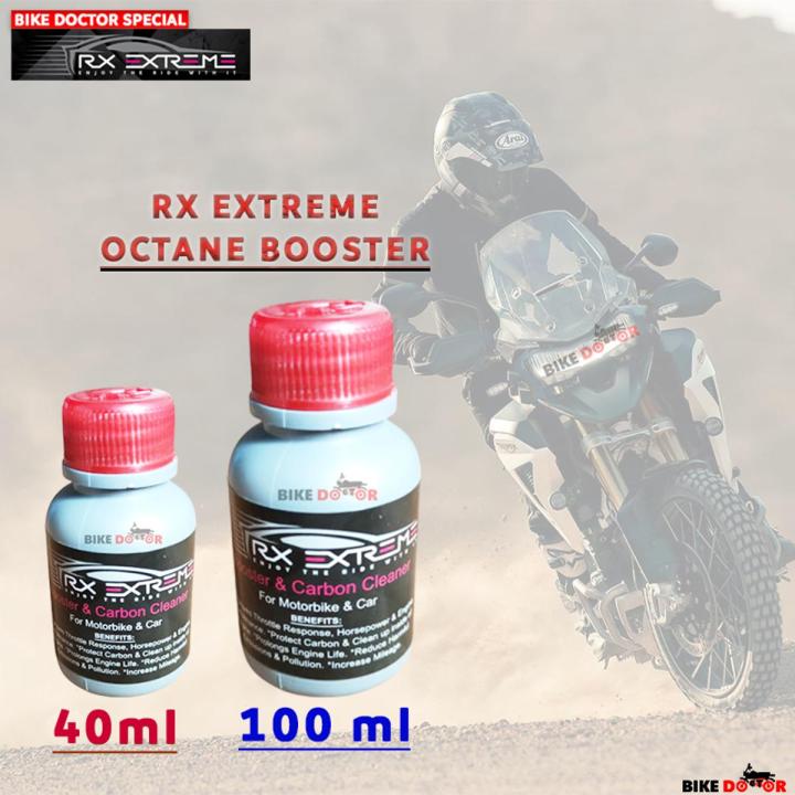 RX EXTREME Octane Boosterr & Carbon Cleaner for Motorcycle & Car (40 m & 100 ml) Combo Offer