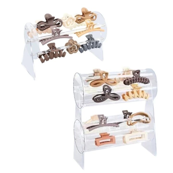 Acrylic Headband Holder Clear Headband Stand Hair Accessories Storage Rack for Jewelry Headband Hair Clasp
