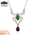 Spider-Shaped Faux Gem Necklace Earrings Ring Alloy Exaggerated Women Halloween Ornament Party Jewelry. 