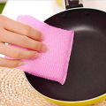 4Pcs Household Cleaning Sponge Dishwashing Tools Kitchen Cleaning Cloth Scrubbing Pot Sponge.