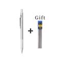 New High Quality Metal Mechanical Pencil Set 0.3/0.5/0.7/0.9/1.3/2.0mm Lead Refills Art Automatic Drafting Sketching Stationary Pencils Office School Supplies.