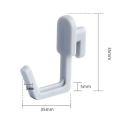 【Best value for money】 20Pcs High-quality HIPS Shelf Peg Hook Storage Tool Detachable Pegboard Holders Waterproof Hole Board Hook Workbench. 
