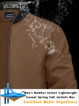 TACVASEN Lightweight Bomber Jackets Mens Waterproof Casual Jacket Outdoor Basketball Jakcets Coats With Pocket Windbreaker.