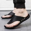 YRZL Flip Flops Men Summer Slippers Beach Sandals Comfortable Casual Shoes Fashion Black Non-Slip Bathroom Shoes Men Slides. 