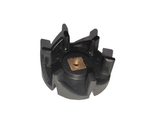 Blender Motor Connector Spare Parts Plastic Pulley 3.5cm 6 teeth Black - 1pcs