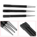 3pcs High-carbon Steel Center Punch Set 10cm Non Slip Center Punch For Alloy Steel Metal Wood Marking Drilling Tool.