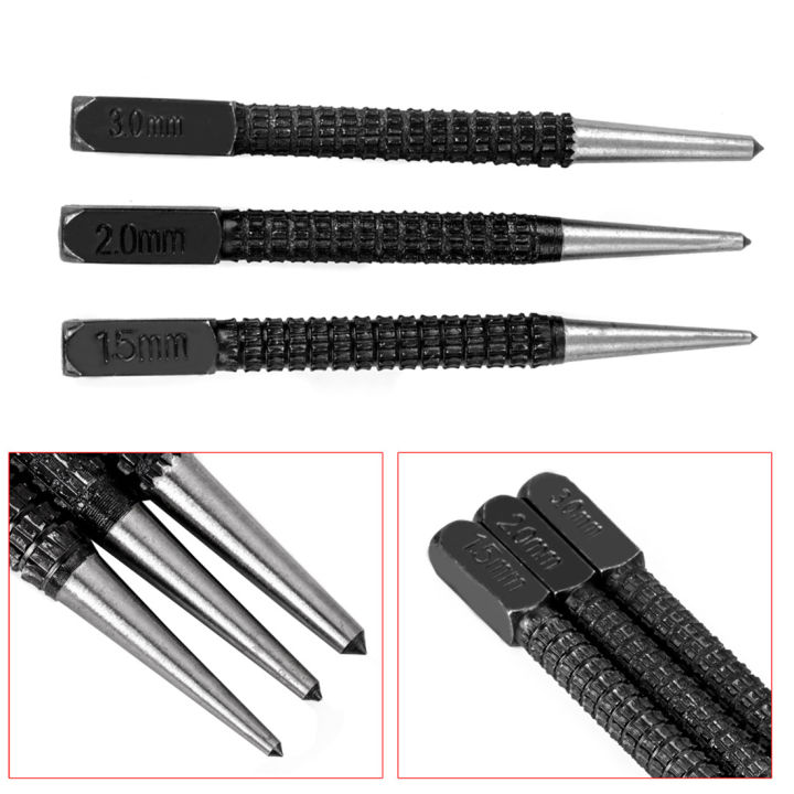 3pcs%20High-carbon%20Steel%20Center%20Punch%20Set%2010cm%20Non%20Slip%20Center%20Punch%20For%20Alloy%20Steel%20Metal%20Wood%20Marking%20Drilling%20Tool%20-%20Image%207