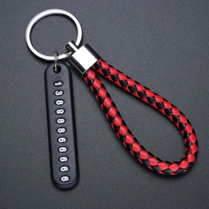 Anti-Lost keychain Phone Number Bicycle Car Auto Motor Bike Biker Cyclist Key Chain Ring Gift - Key Ring