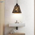 Modern Minimalist Lamp Shade, Wrought Iron Lampshade Hanging Light Fixture Cover for E27 Bulb for Cafe Kitchen Bedside Home Dining Room. 