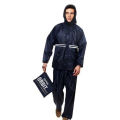 Pvc Nylon Rain coat for Men XL/XXL Black/Blue. 