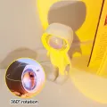 1 Pcs RGB Rechargeable Rainbow Sun Set Light Astronaut Robot Table Night Lamp Projector Touch Control Bedroom Light Background Home Decor - Table Lamp.