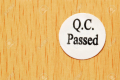 QC pass round sticker 1 inch size 1000 pcs / 1roll.