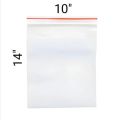 Zip/Zipper Lock Poly Bag-Plastic Packet 10x14 inch Pack of 25/50 pcs.
