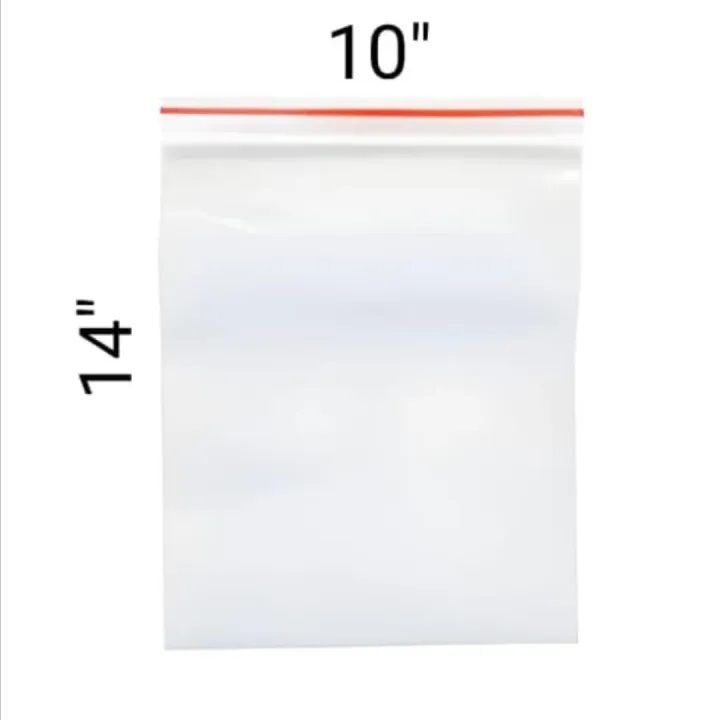 Zip/Zipper Lock Poly Bag-Plastic Packet 10x14 inch Pack of 25/50 pcs
