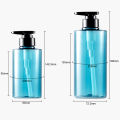 Shampoo Dispenser Bottle Translucent Pump Press Soap Dispenser Bottle.