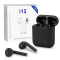 i7s Dual Mini Wireless Bluetooth 4.1 Earphones with Power Case, White, Sports Touch Control, Mic, 4-Hour Music Time.