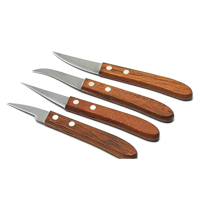 Wooden Mini Carving Cutter Set  Fruit and Vegetable Caving Tools