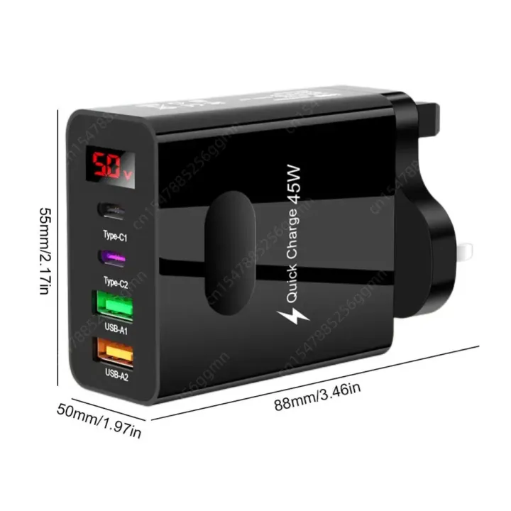 4%20Ports%20Quick%20Charger%20Head%202%20Type-C%2045W%20Multi%20Plug%20Wall%20Charger%202%20USB%20Phone%20Charging%20Adapter%20Digital%20Display%20for%20iPhone%20Huawei%20-%20Image%206