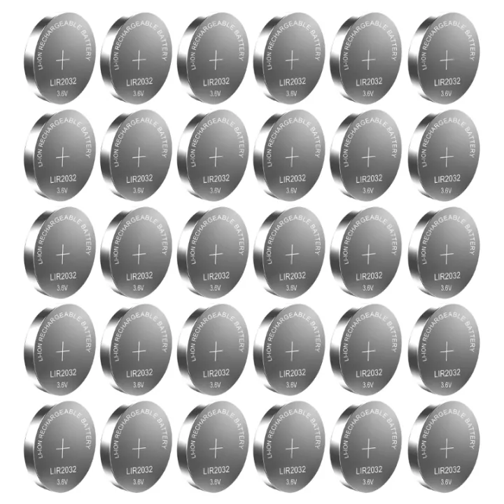 5pcs-30pcs%203.6V%2040mAh%20LIR2032%20Rechargeable%20Batteries%20LIR%202032%20Button%20Cell%20Battery%20Replacement%20for%20Remote%20Motherboards%20Watches%20-%20Image%204