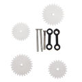 Syma Full Set Replacement Parts for Syma S107 RC Helicopter, Main Blades, Main Shaft,Tail Decorations, Tail Props, Balance Bar, Gear Set,Connect Buckle-Yellow Set-. 