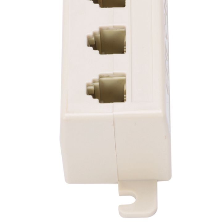 2X%20Beige%20RJ11%206P4C%20Male%20Plug%20to%205%20Ports%206P2C%20Female%20Socket%20Phone%20Line%20Splitter%20Adapter%20-%20Image%209