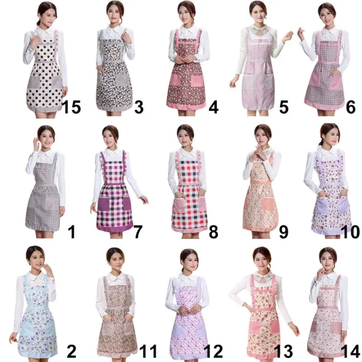 %E3%80%90happy%20one%E3%80%91Women%20Apron%20with%20Pockets%20Waterproof%20Print%20Double%20Layer%20Anti-oil%20Kitchen%20Thick%20Home%20Supplies%20-%20Image%203