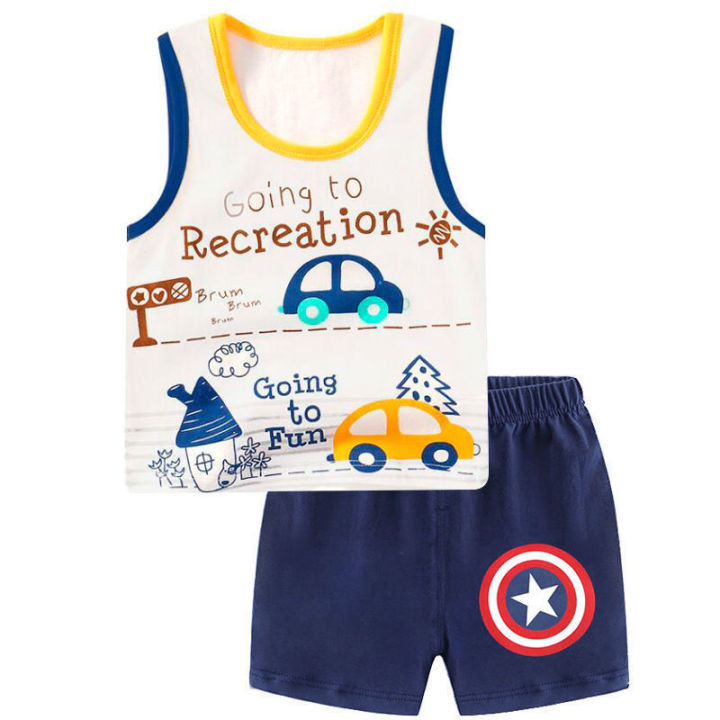 Baby%20Summer%20Pure%20Cotton%20Sleeveless%20Suit%20Baby%20Thin%20Vest%20Set%20Children%20Boys%20Little%20Boys%20Western%20Style%20Summer%20Sports%20-%20Image%209