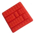 【happy one】Silicone Lego Brick Style Square Sharped Ice Mold Chocolate Mold Jello Mold Blocks Ice Tray DIY Color random 1pcs. 