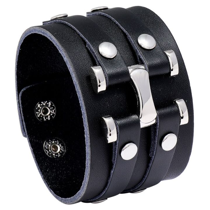Modyle%20Punk%20Vintage%20Men%20Genuine%20Leather%20Bracelets%20Wide%20Black%20Brown%20Cuff%20Wrap%20Bracelets%20Bangles%20for%20Women%20Men%20Jewelry%20Gifts%20-%20Image%207