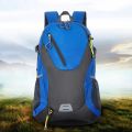 40L Outdoor Bag Large-capacity Polyester Casual Backpack with Reflective Tape Men Women Durable Convenient for Hiking Traveling.