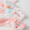 I LOVE DADDY & MUMMY 5pcs/Lot Baby Girls Cartoon Socks Mesh Breathable Thin Princess Socks Lace  Lovely Dot Crystal Silk Kids Socking Toddler Socks Baby Accessories For Children. 