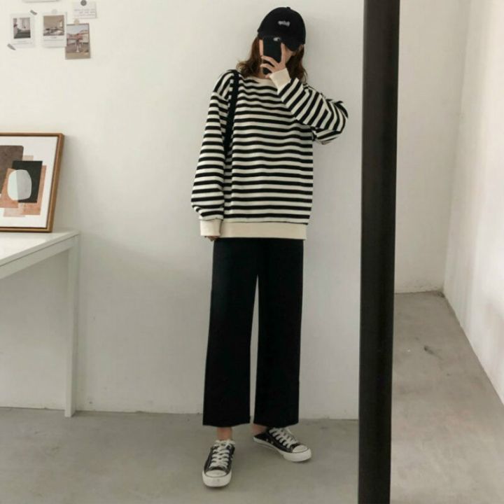 Cusual%20Pants%20Women%20Summer%20Ankle-length%20Loose%20Wide%20Leg%20Elastic%20High%20Waist%20Oversize%20Black%20Simple%20Comfortable%20Elegant%20Ladies%20Chic%20BQ%20-%20Image%205