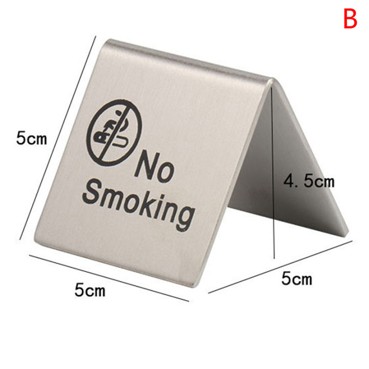 Stainless%20Steel%20No%20Smoking%20Sign%20Double%20Sided%20Table%20Top%20Compliance%20Signs%20-%20Image%202